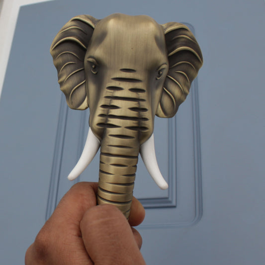 Elephant Antique Door Handle, Door Handles for Main Door, Handle Elephant Head Design - 1 Pcs