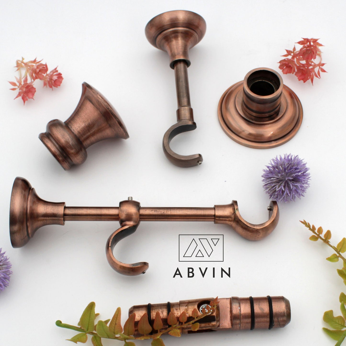Designer Heavy Supports window finials (for Rod 1 Inch)