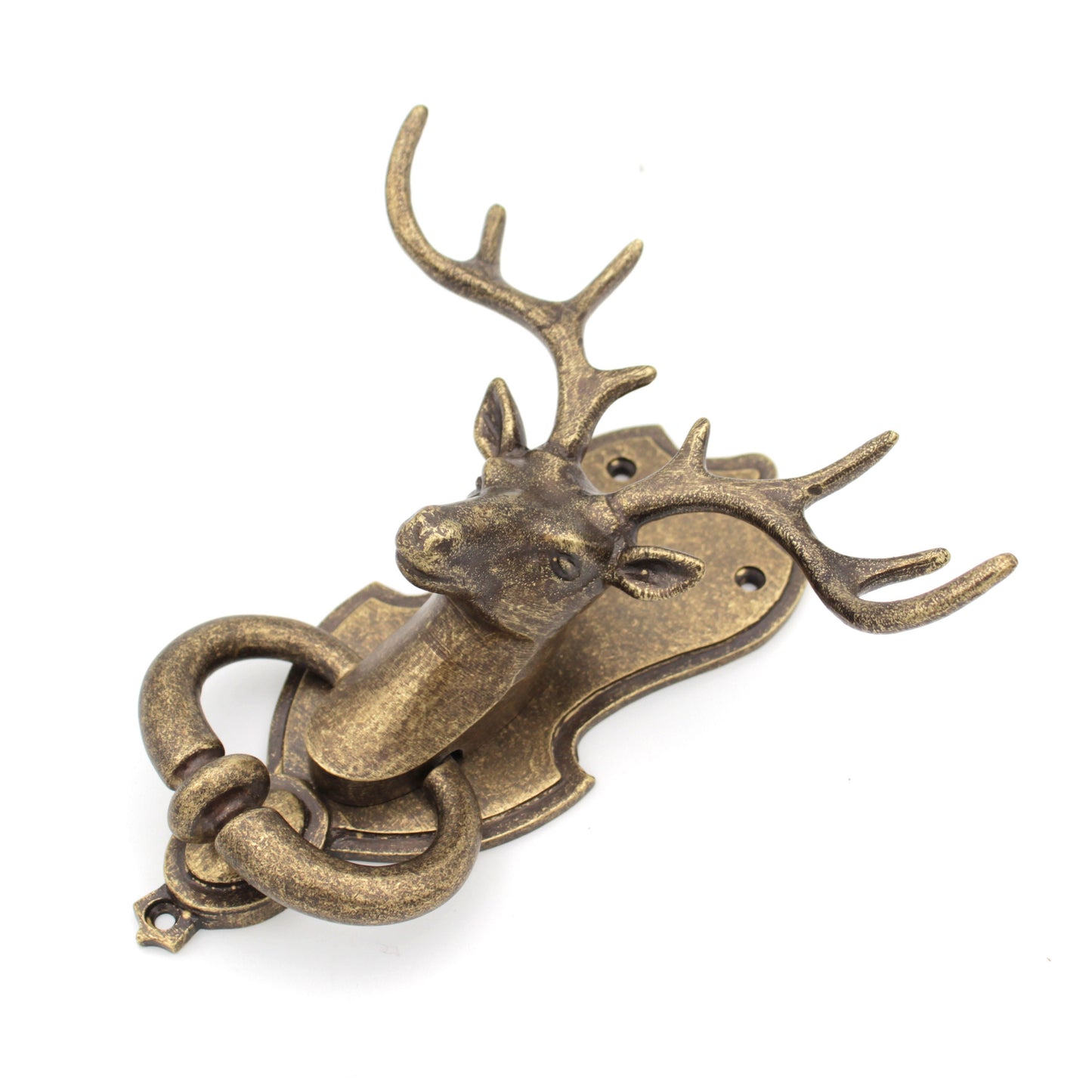 STAG door knocker in brass / brass knocker Brass front door knocker | beautiful front door décor | Unique Front Door Furniture