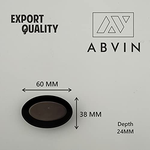 Oval Shape knob - Unique Cabinet Pulls, Beautiful Drawer Knobs, Decorative Knobs, Dresser Knobs, Drawer Pulls, Knobs and Pulls - Black Grey Finish - 1 pcs