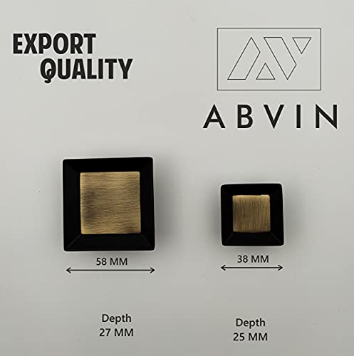 ABVIN Black Antique Square Cabinet KNOBS - 1 Pcs