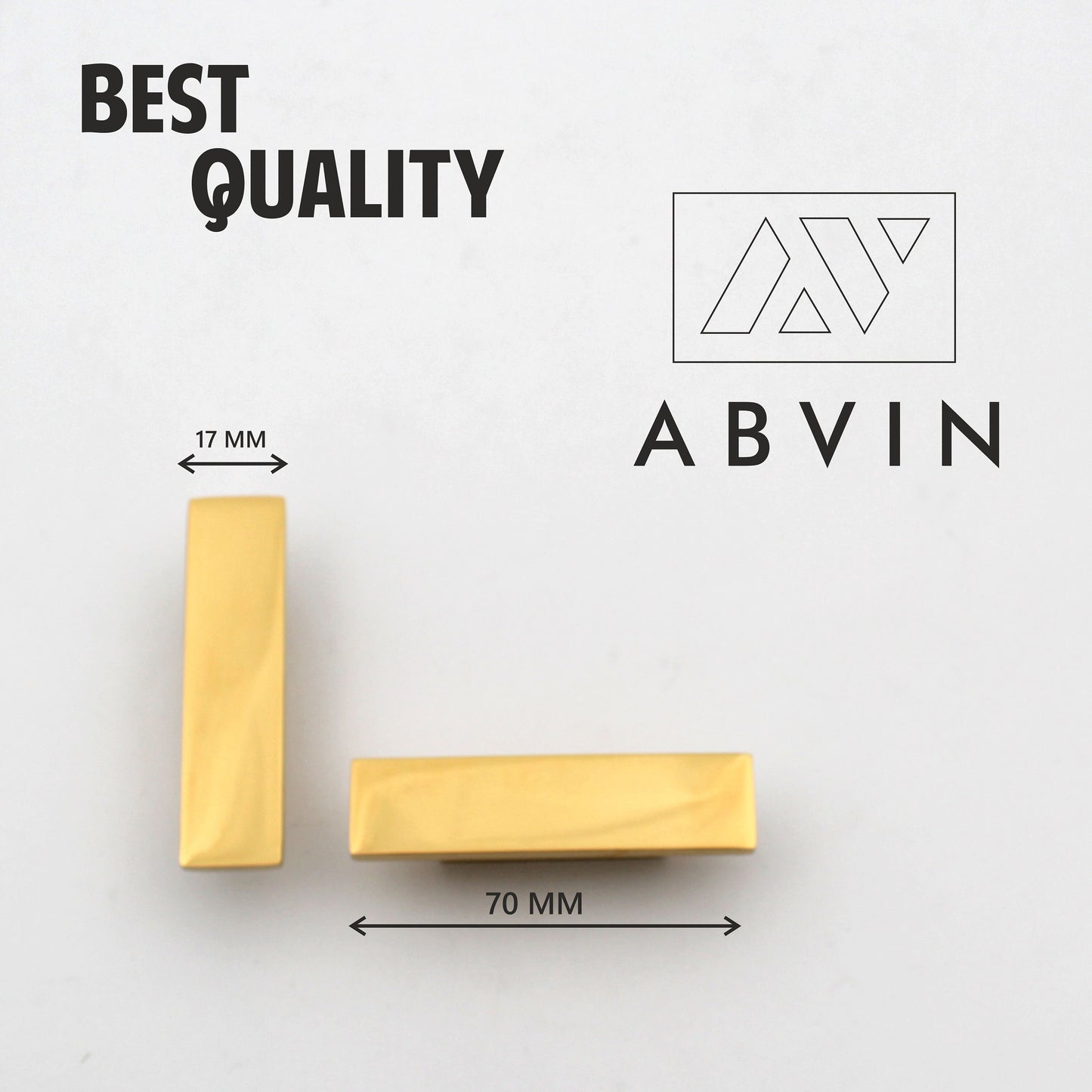 Modern PVD Gold Handles Pulls Cabinet Drawer Dresser Furniture Knob Handle Pulls - 1 pcs