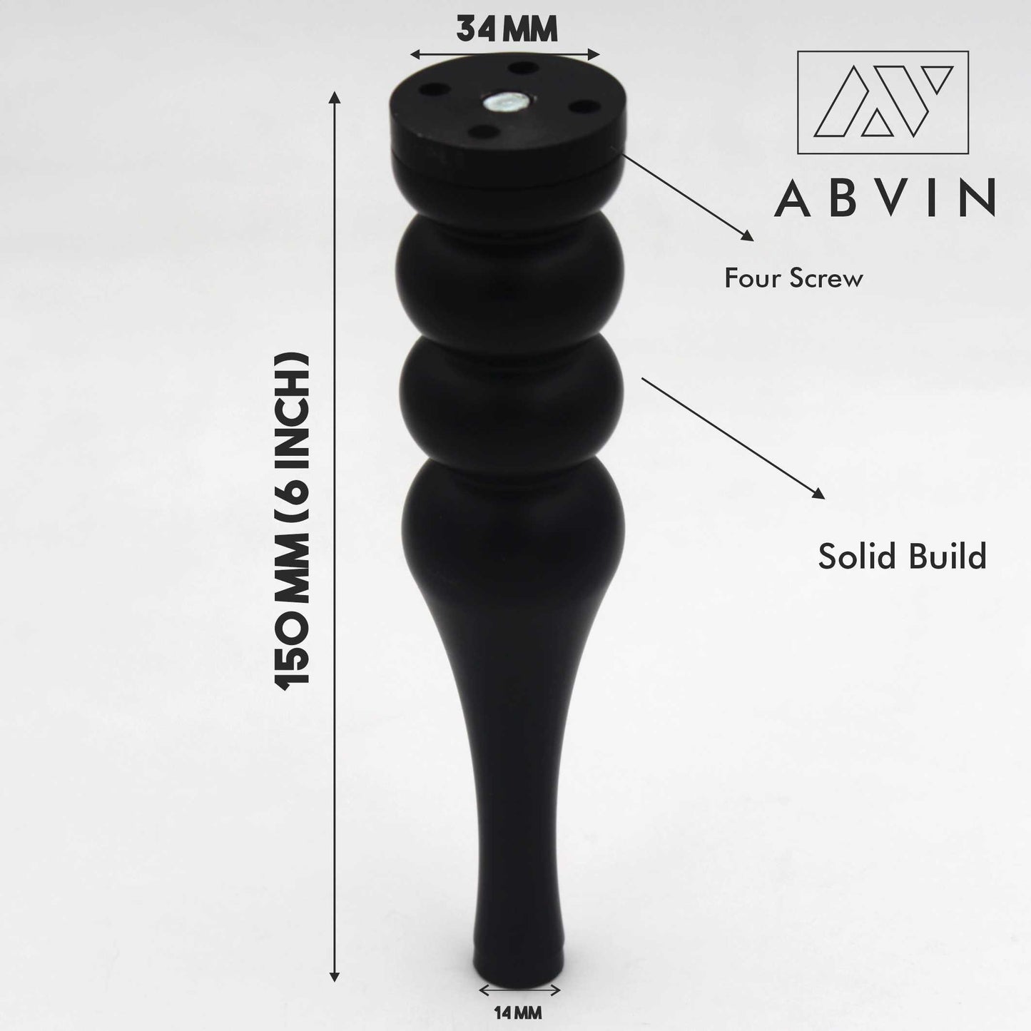 Abvin Classical Legs, Furniture Legs, IKEA Legs, sofa legs, table legs, cabinet legs, support foot, TV cabinet foot - 1 piece price