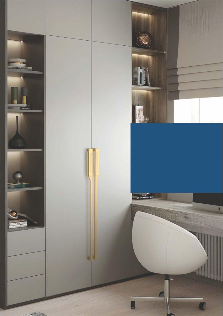 3 feet Modern Dual Gold Long Handles Pulls Cabinet Drawer Dresser Furniture Knob Handle Appliance Pulls - 1 piece