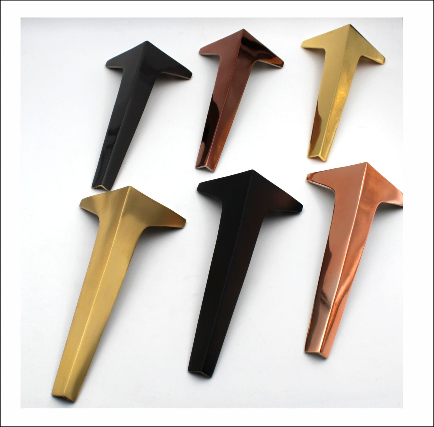 4X Pure Brass Furniture Legs , Sofa Legs , Couch Legs ,Modern Legs, IKEA Legs, Table legs, Cabinet legs,Replacement Legs