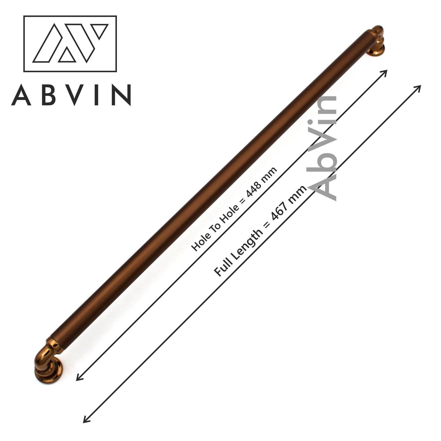 Modern Dual Copper Handles Pulls Cabinet Drawer Dresser Furniture Handle Pulls - 1 pcs