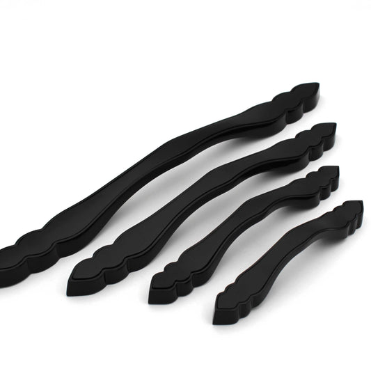 Luxury Modern Unique Dual Black Handles Pulls Cabinet Drawer Dresser Furniture Knob Handle Appliance Pulls 1 piece