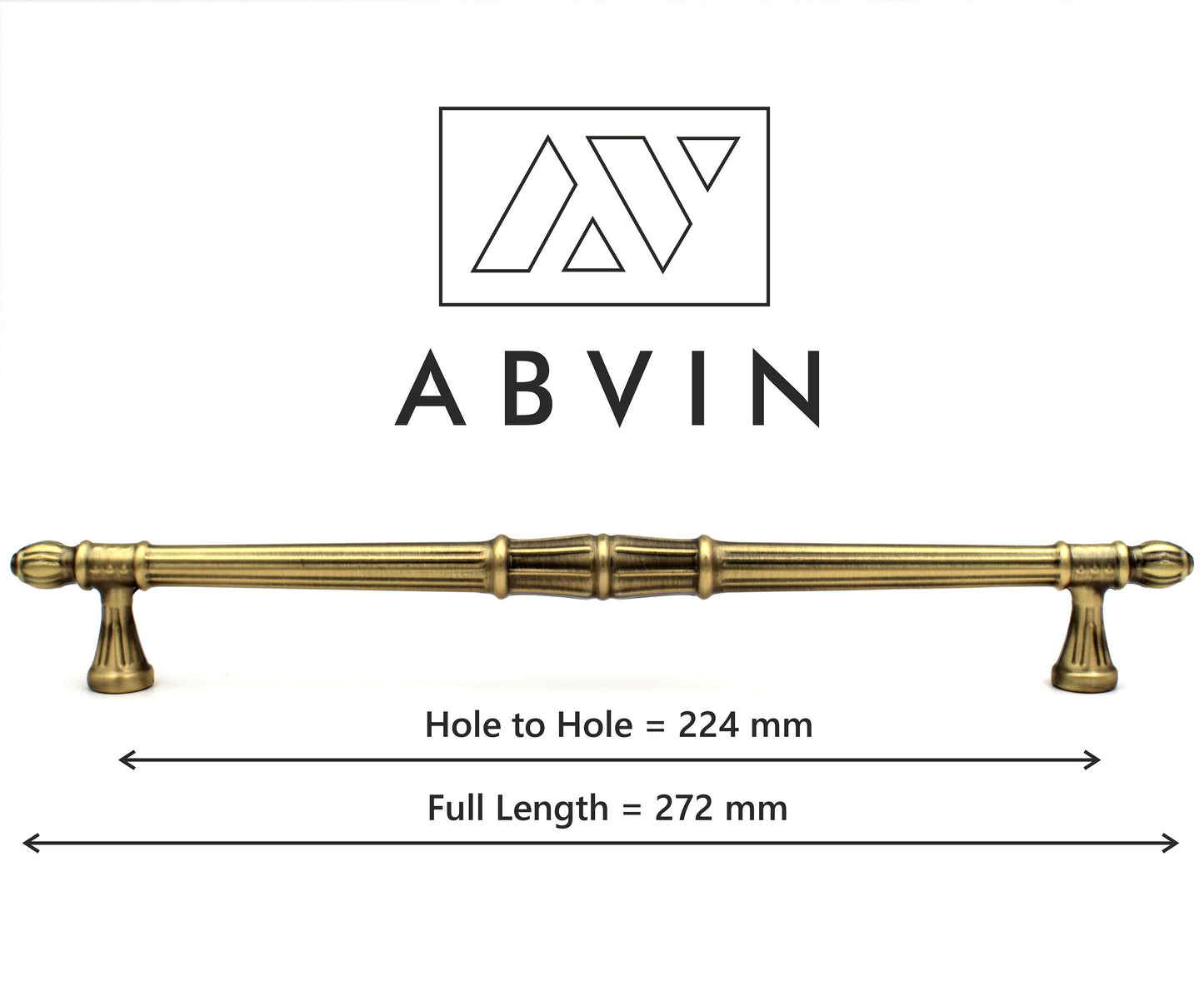 ABVIN Premium Vintage Bar Pulls Cabinet Drawer Handles Pulls Cabinet Drawer Dresser Furniture Knob Handle Pulls - 1 pcs