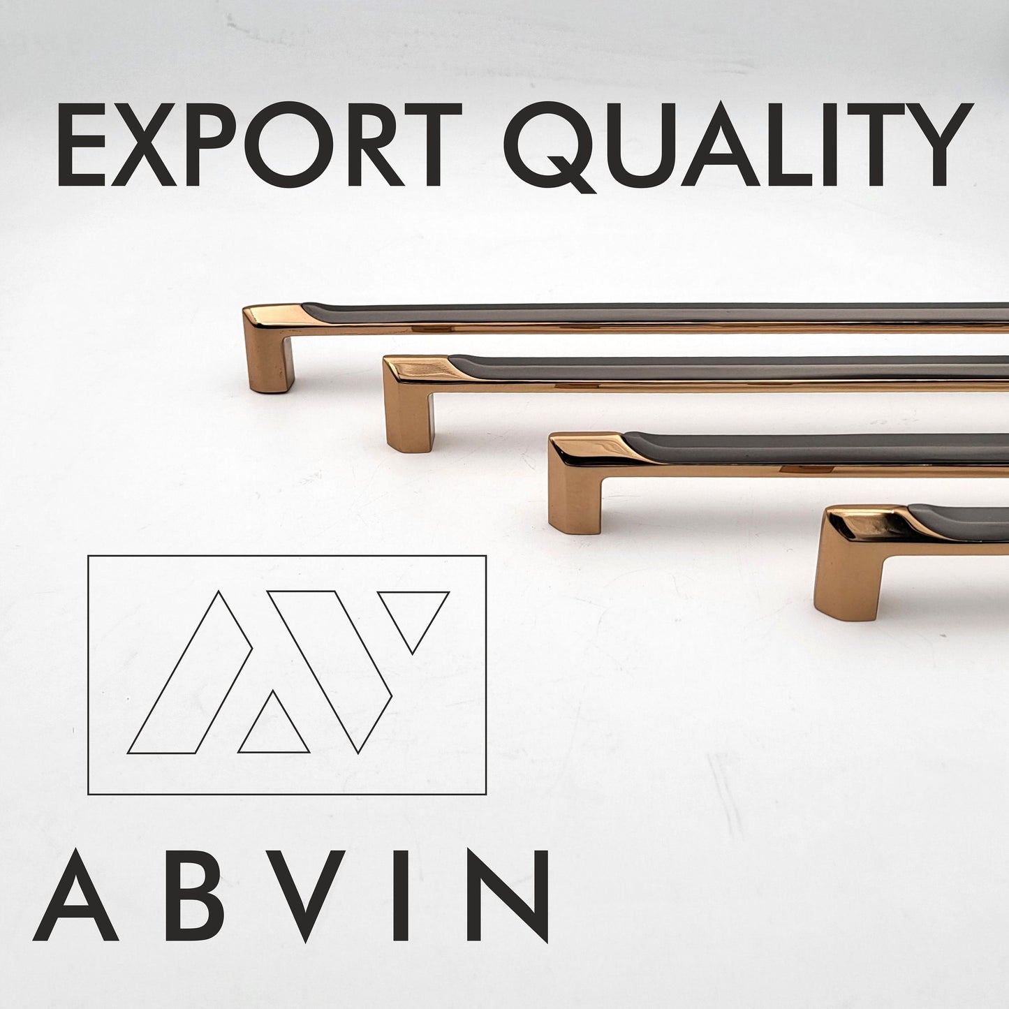 Modern Grey Gold Handles Pulls Cabinet Drawer Dresser Furniture Knob Handle Pulls Version 2 - 1 pcs