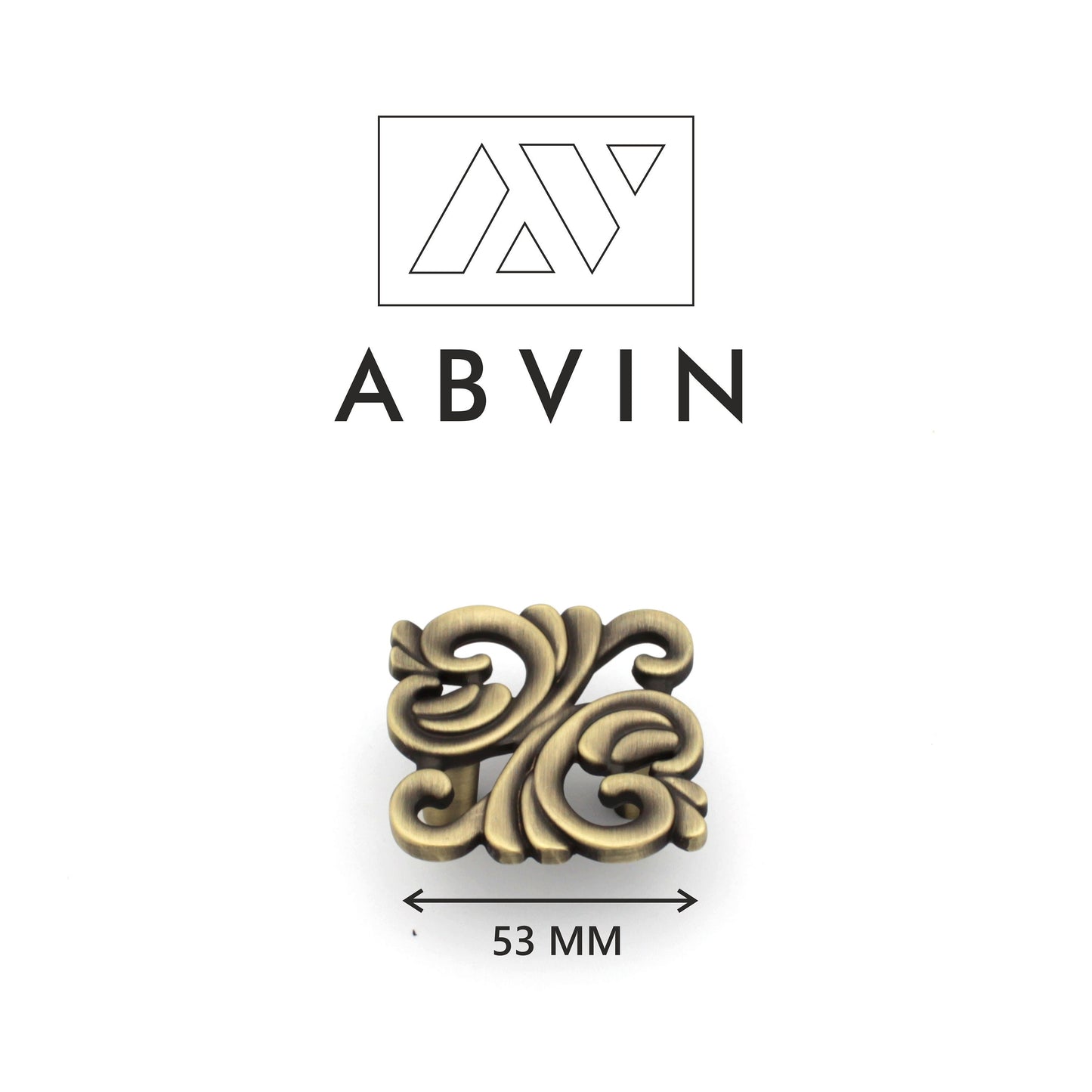 Bronze Carving Handles Pulls Cabinet Drawer Dresser Furniture Knob Handle Pulls - 1 pcs