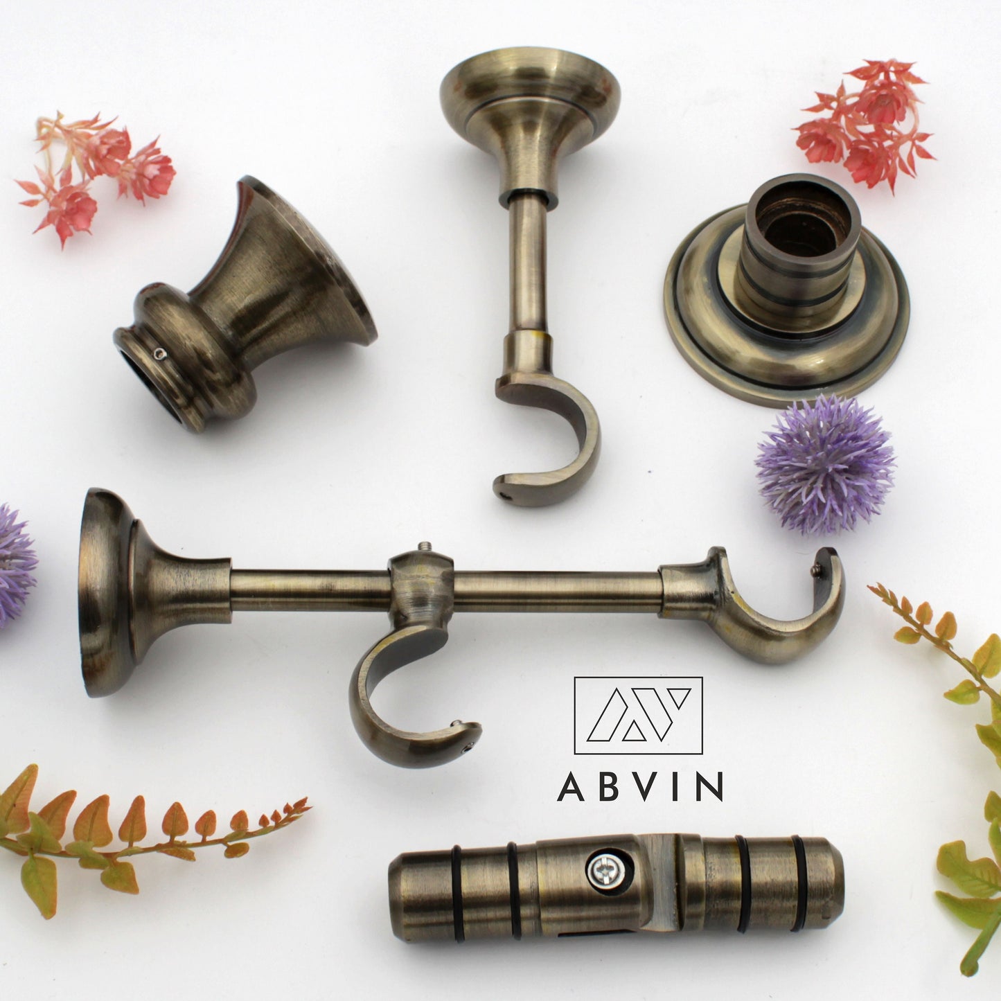 Designer Heavy Supports window finials (for Rod 1 Inch)