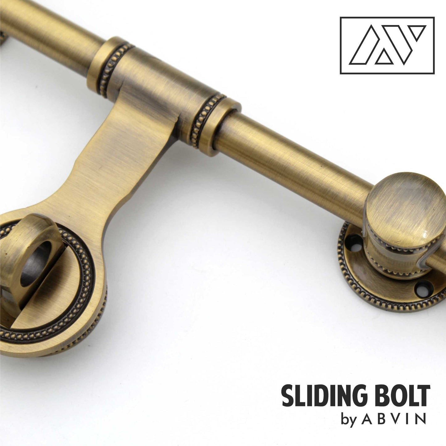 Main Door 18 inch Brass Aldrop – 100% Handmade Solid Brass Latch, Brass Sliding Door Bolt