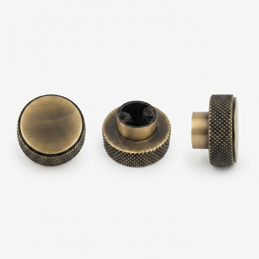 Antique Knurled handles Unique Cabinet Beautiful Decorative Dresser Drawer Knobs and Pulls - 1 pcs