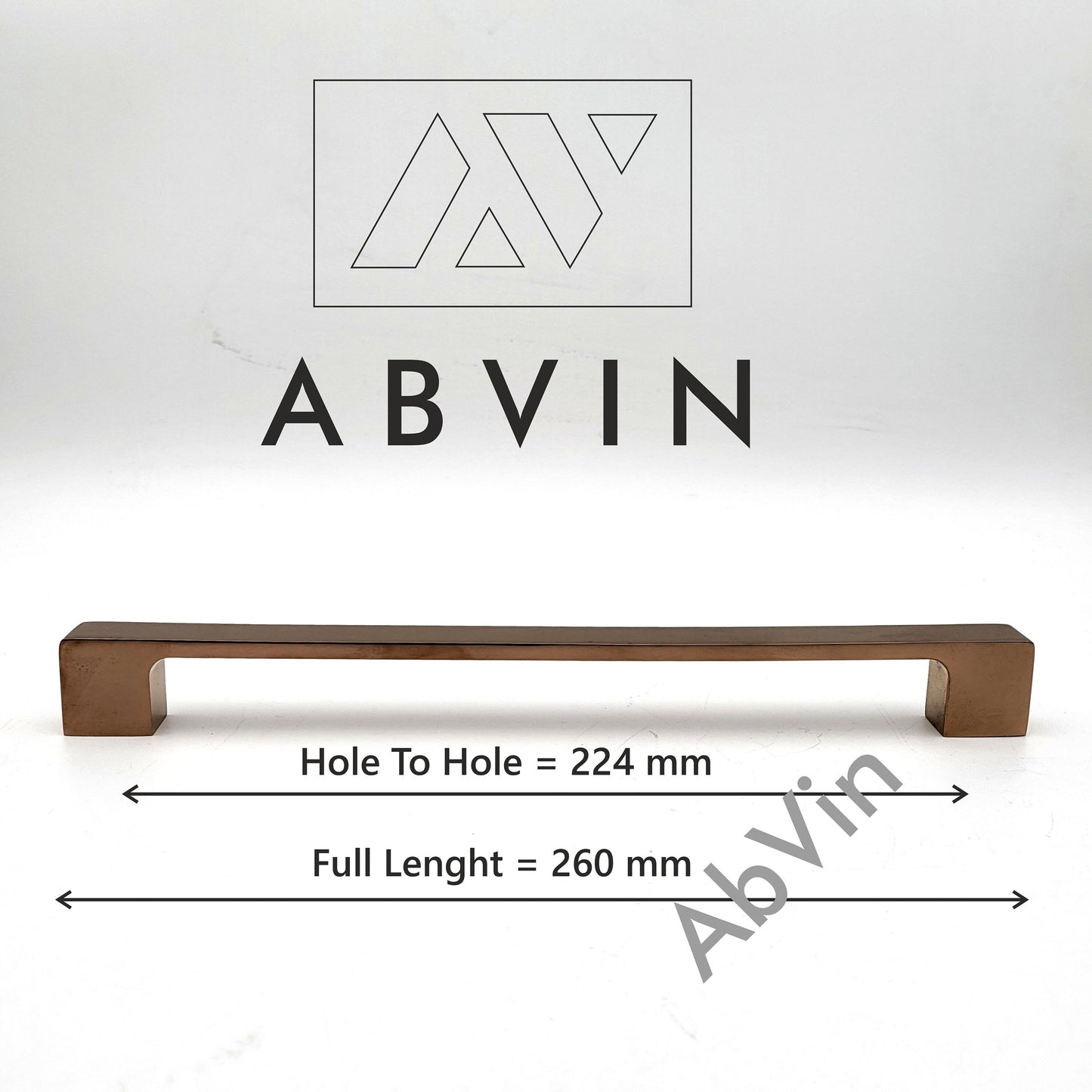 Modern PVD Copper Handles Pulls Cabinet Drawer Dresser Furniture Knob Handle Pulls - 1 pcs