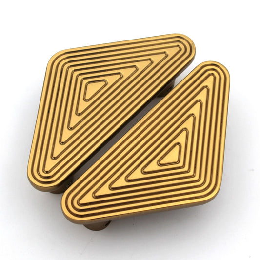 Brushed Gold Solid Half Style Door Cabinet Wardrobe Handles