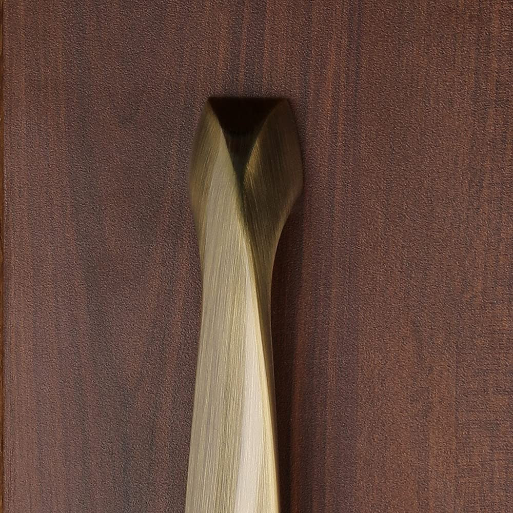 ABVIN Glossy Antique look Modern Solid Long Pull Bar Handles For Doors Cabinets Cupboards Drawers