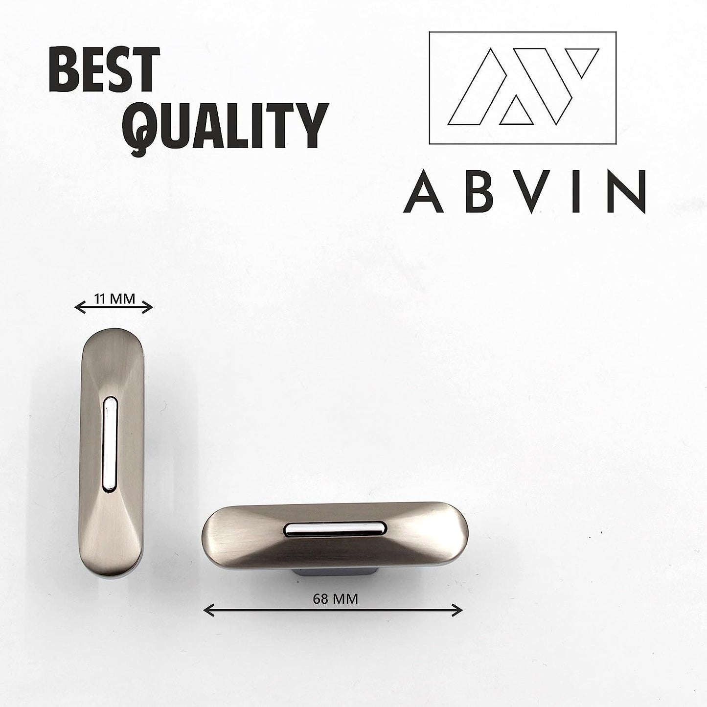 ABVIN Premium Chrome Satin Handles, Modern Gold Cabinet Hardware, Furniture Pulls for Doors Cabinets Cupboards Drawers (1 pcs) (T Knob)