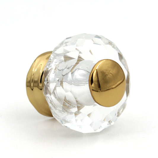 Crystal Gold knob Drawer Knobs Pulls Handles Dresser Knob Cabinet Knobs Kitchen Knobs - 1 piece