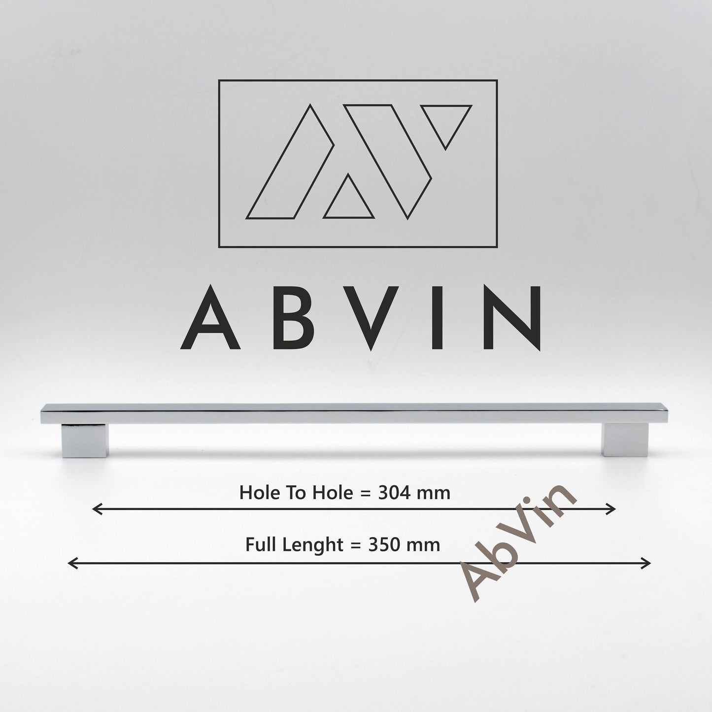 ABVIN PREMIUM Chrome Nickle Modern Solid Long Pull Bar Handles For Doors Cabinets Cupboards Drawers