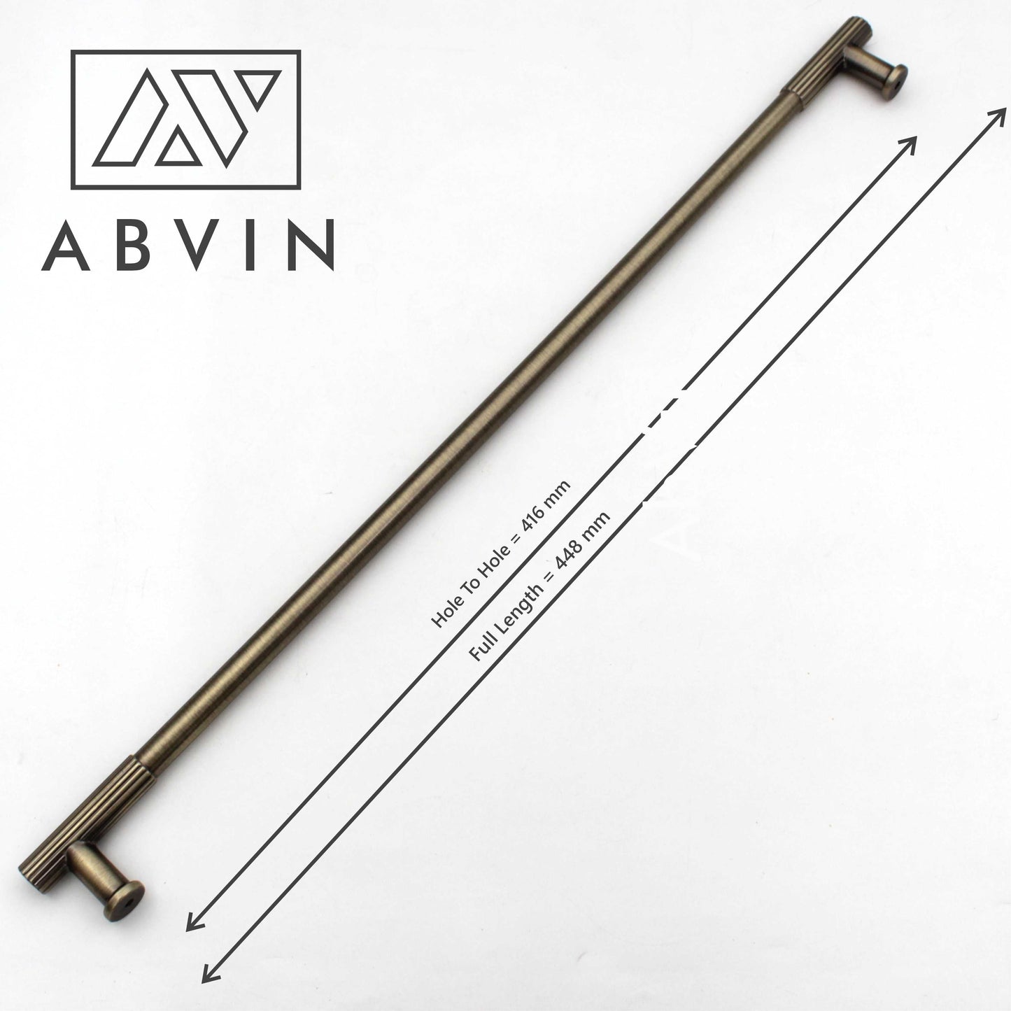 Brass Finish Cabinet Pull Handle – Antique Finish | Modern Bar Handle for Kitchen, Drawer & Wardrobe (1 Pc)