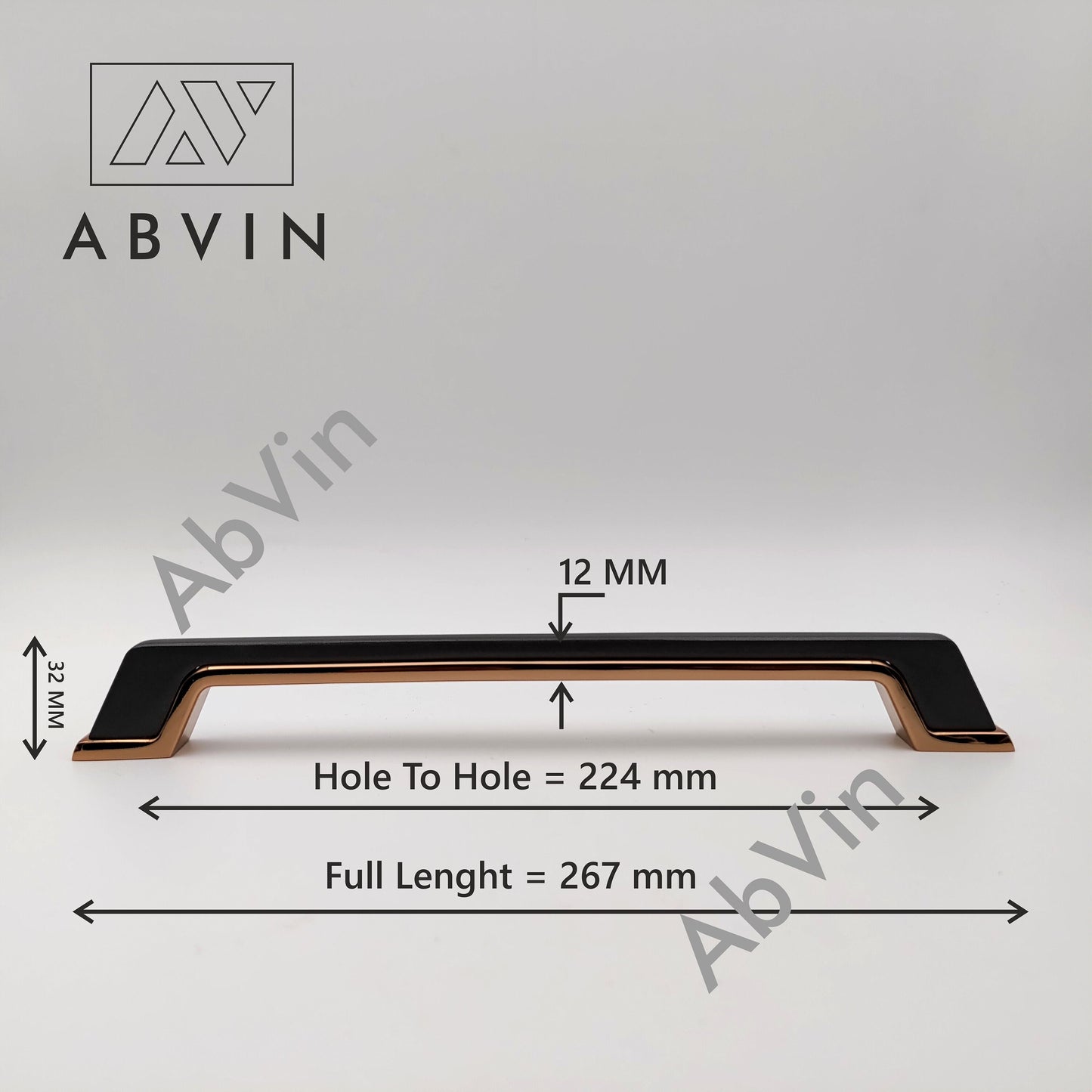 Modern Grey Gold Handles Pulls Cabinet Drawer Dresser Furniture Knob Handle Appliance Pulls - 1 pcs