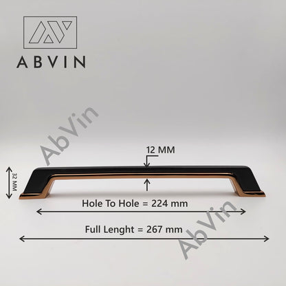 Modern Grey Gold Handles Pulls Cabinet Drawer Dresser Furniture Knob Handle Appliance Pulls - 1 pcs