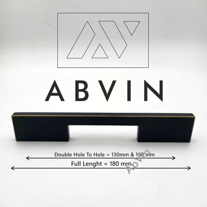 PREMIUM Black Matt Gold Modern Solid Long Pull Bar Handles For Doors Cabinets Cupboards Drawers