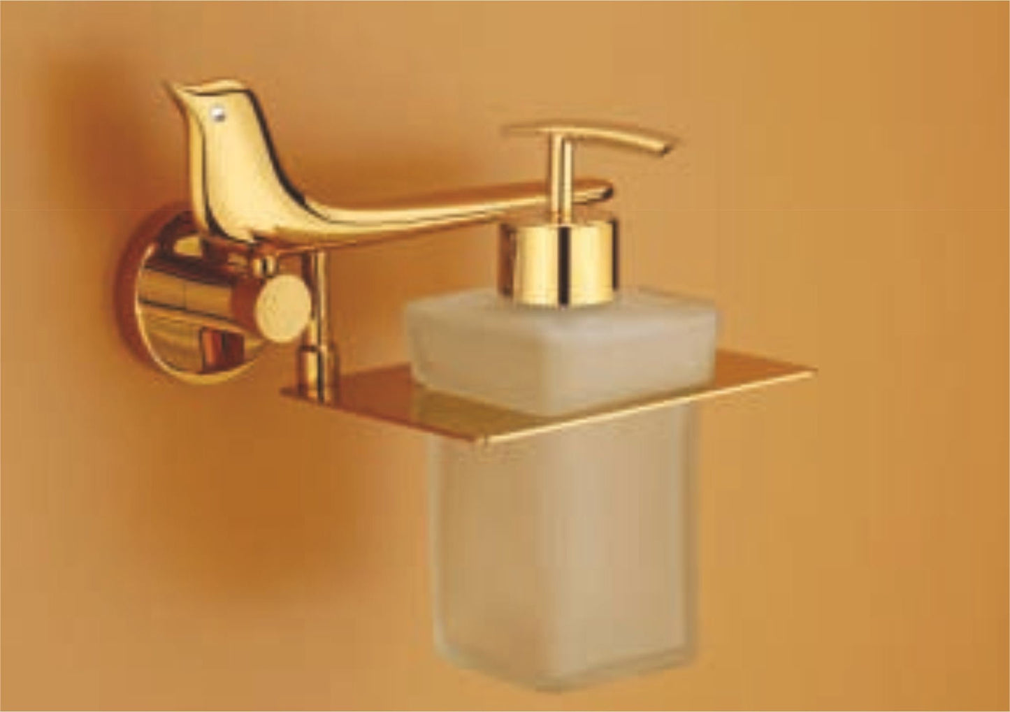 Sparrow Pure Brass PVD GOLD Bathroom Accessories Soap dishes, toilet paper holder, towels holder, hooks , Soap Dispenser