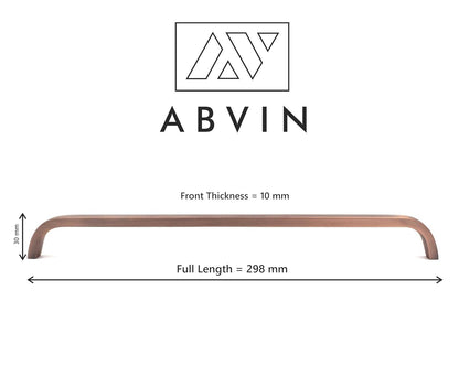 Premium Matt Copper Thin Matt Solid Brass Bar Handles, Modern Cabinet Hardware, Furniture Pulls for Doors, Cabinets, Cupboards Drawers