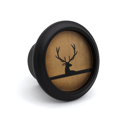Deer Antique Black knob Drawer Knobs Pulls Handles Dresser Knob Cabinet Knobs Kitchen Knobs