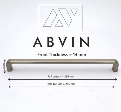 ABVIN PREMIUM Curve Matt Modern Solid Long Pull Bar Handles For Doors Cabinets Cupboards Drawers