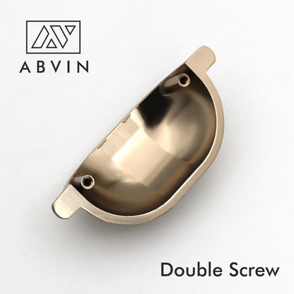 ABVIN Linning Champaign Gold Classical Cup Pulls Cabinet Handles for Hardware Cabinets, Cupboards and Drawers - 1 pcs