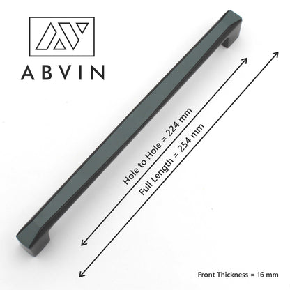 ABVIN Black Green Handles, Modern  Cabinet Hardware, Furniture Pulls for Doors, Cabinets, Cupboards & Drawers