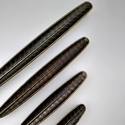 Vintage Retro Solid Leaf Flowers Handles Pulls Cabinet Drawer Dresser Furniture Knob Handle Pulls - 1 pcs