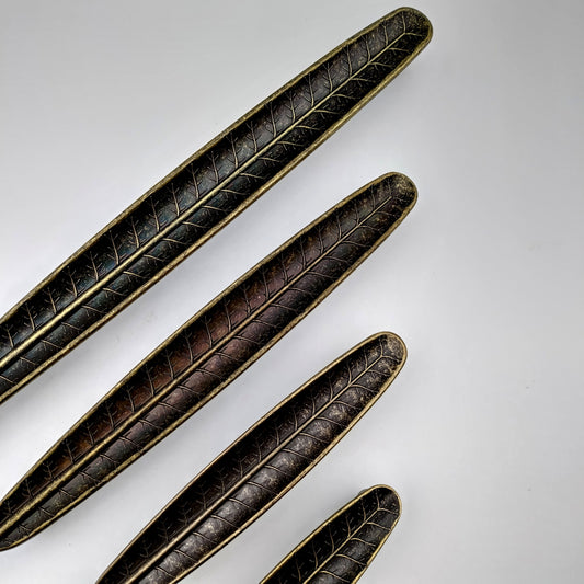 Vintage Retro Solid Leaf Flowers Handles Pulls Cabinet Drawer Dresser Furniture Knob Handle Pulls - 1 pcs