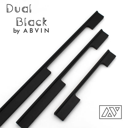 Modern Long Unique Dual Black Handles Pulls Cabinet Drawer Dresser Furniture Knob Handle Appliance Pulls 1 piece