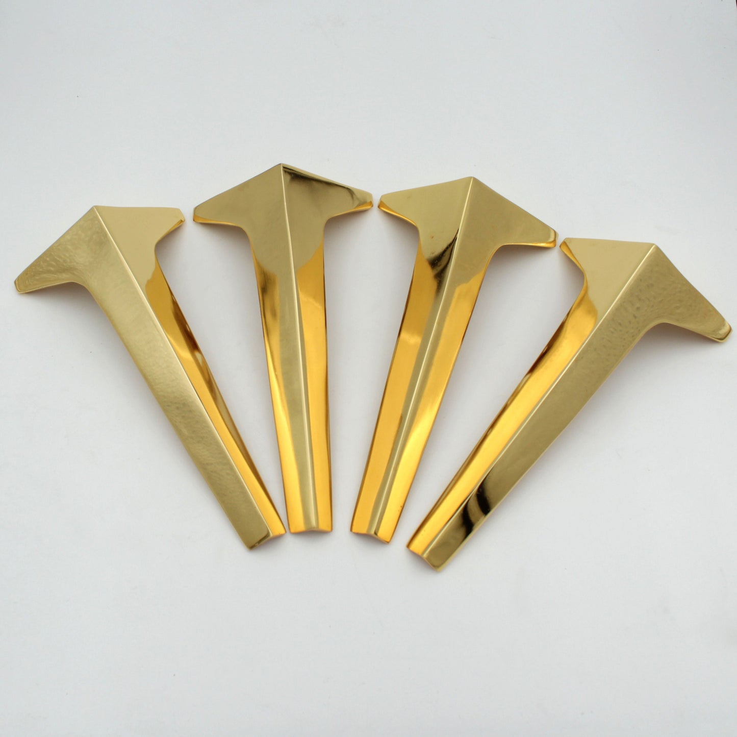 4X Pure Brass Furniture Legs , Sofa Legs , Couch Legs ,Modern Legs, IKEA Legs,  Table legs, Cabinet legs,Replacement Legs