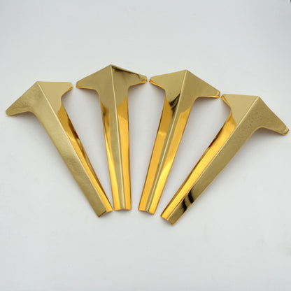4X Pure Brass Furniture Legs , Sofa Legs , Couch Legs ,Modern Legs, IKEA Legs,  Table legs, Cabinet legs,Replacement Legs