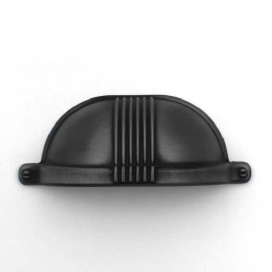 ABVIN Linning Grey Classical Cup Pulls Cabinet Handles for Hardware Cabinets, Cupboards and Drawers - 1 pcs