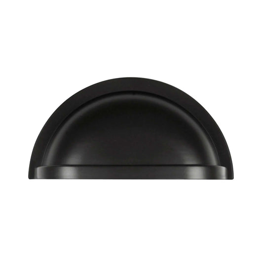 Matt Black Classical Cup Pulls Cabinet Handles for Hardware Cabinets, Cupboards and Drawers - 1 pcs