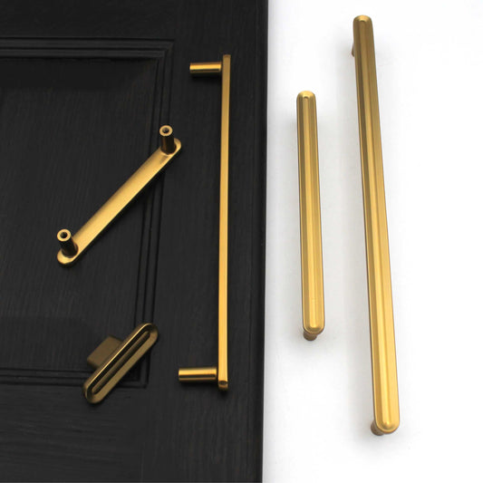 PVD Matt Gold Round Cabinet Hardware, Furniture Pulls for Doors, Cabinets, Cupboards & Drawers -1 Piece