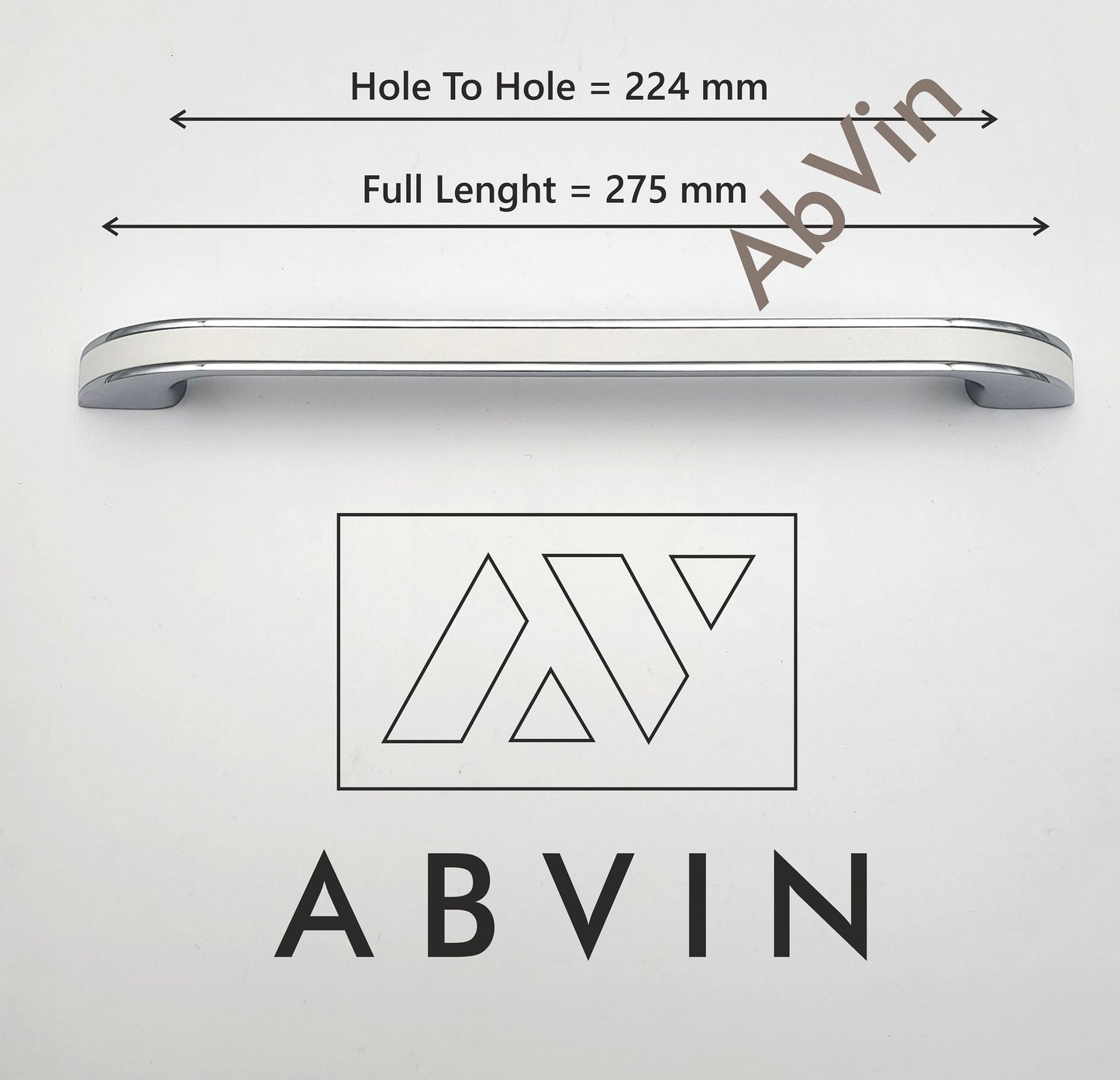 ABVIN Modern White Chrome Handles Pulls Cabinet Drawer Dresser Furniture Knob Handle Pulls - 1 pcs