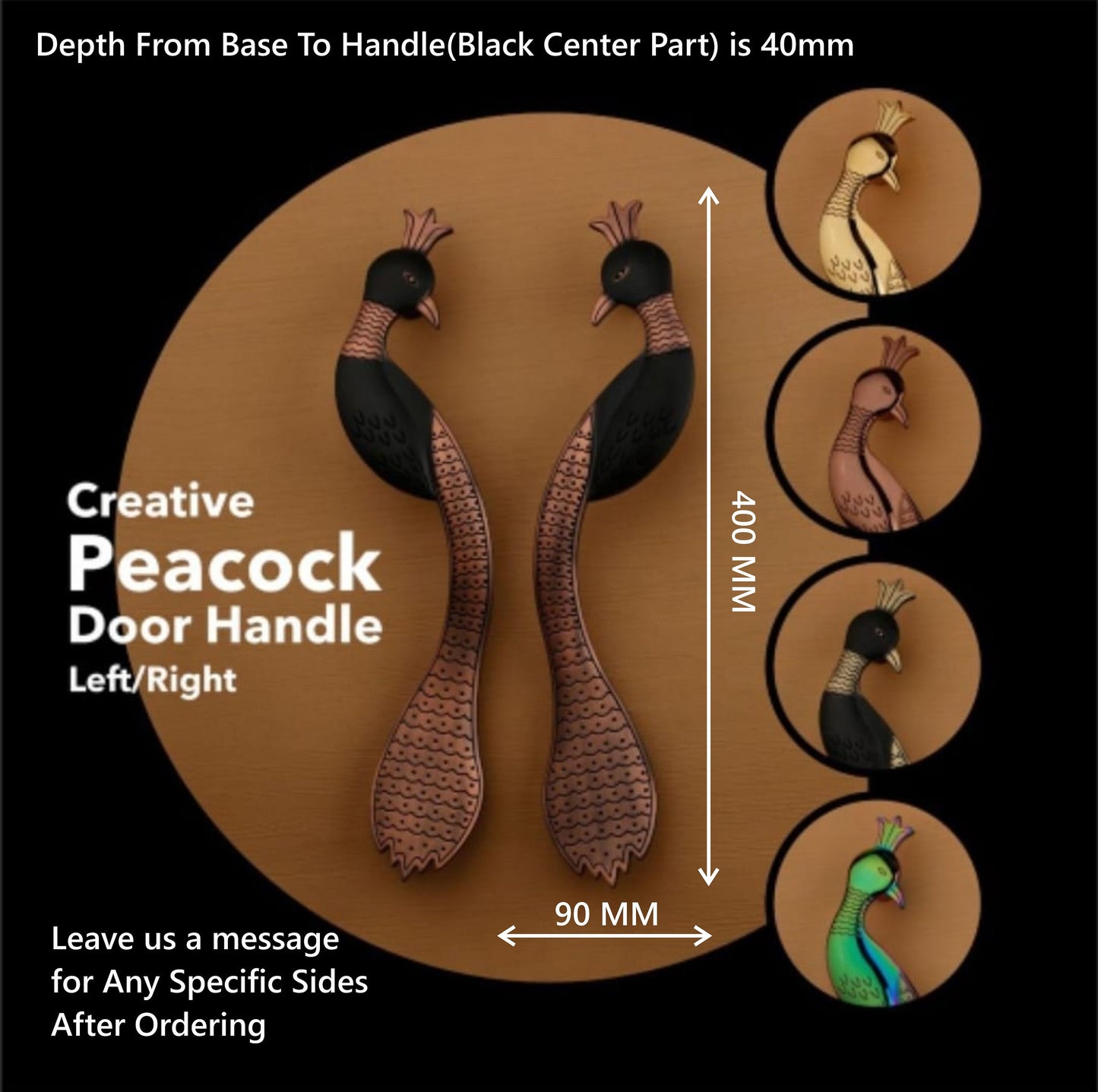 Peacock Antique Door Handle, Door Handles for Main Door, Handles for Door