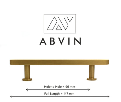 Modern Solid Brass Cabinet Bar Pull Handles Drawer Dresser Furniture Knob Handle Appliance Pulls Gold Kitchen cupboard - 1 pcs