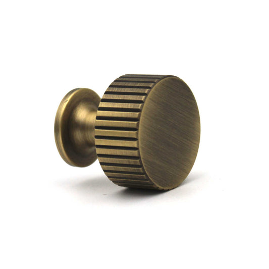 ABVIN Premium Brass Antique Knurled Knobs Handles, Furniture Pulls Cabinets Cupboards Drawers knob