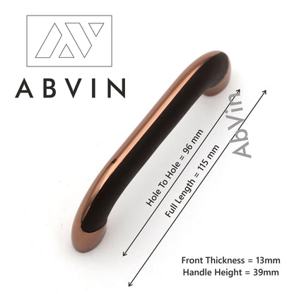 Modern Slim Dual Side Textured Copper Handles Pulls Cabinet Drawer Dresser Furniture Knob Handle Appliance Pulls - 1 pcs ( Not Black)