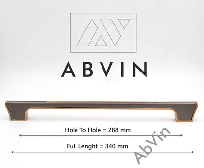 Modern Slim Grey Gold Handles Pulls Cabinet Drawer Dresser Furniture Knob Handle Pulls - 1 pcs