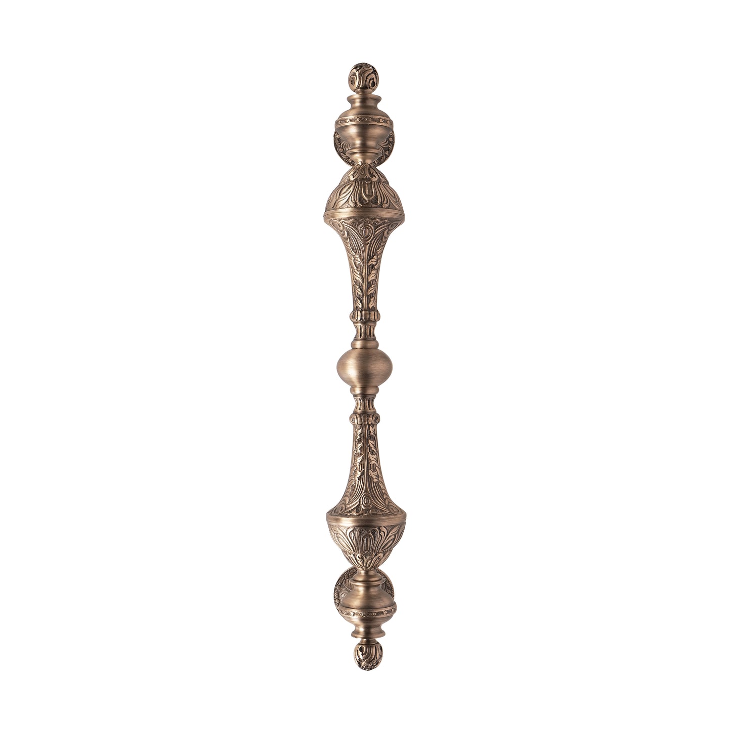 Matt Antique Carving Brass Door Handle: Ornate Entrance Hardware