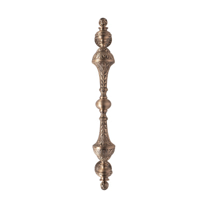 Matt Antique Carving Brass Door Handle: Ornate Entrance Hardware