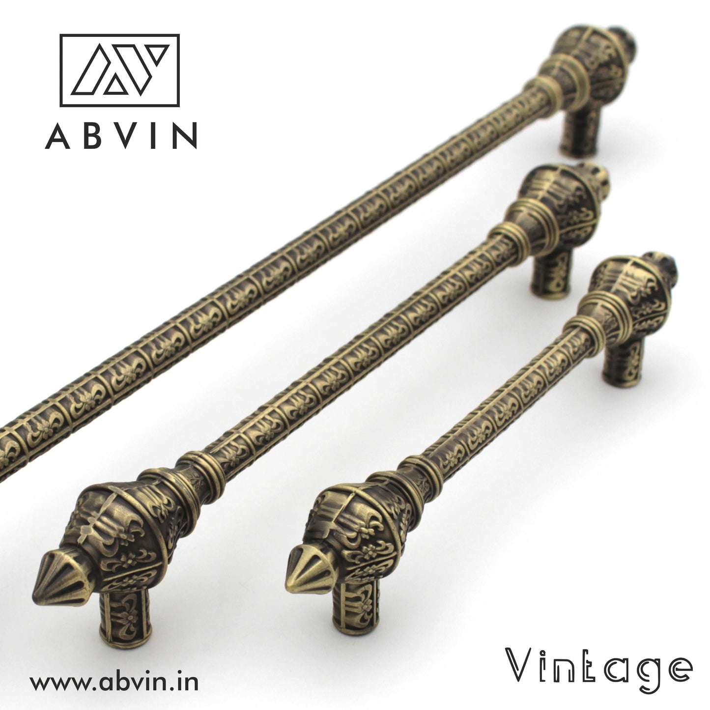 Rajwadi Antique Handles Pulls Cabinet Drawer Dresser Furniture Knob Handle Pulls Matt Dark Gold - 1 piece